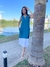Vestido Mar Angel de modal azulino y blanco