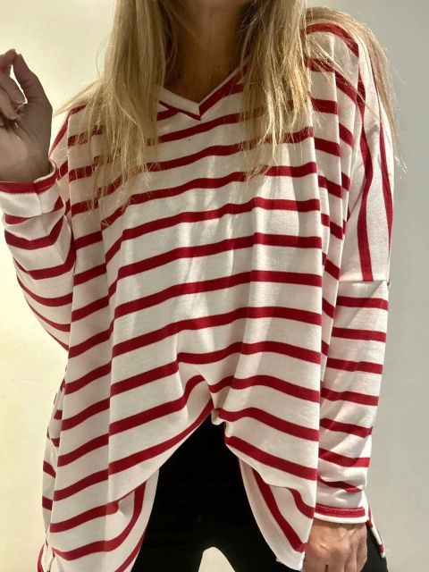 Remeron Laica de lanilla premiun rojo