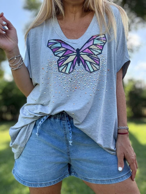 Remeron Mariposa Multicolor de modal - comprar online