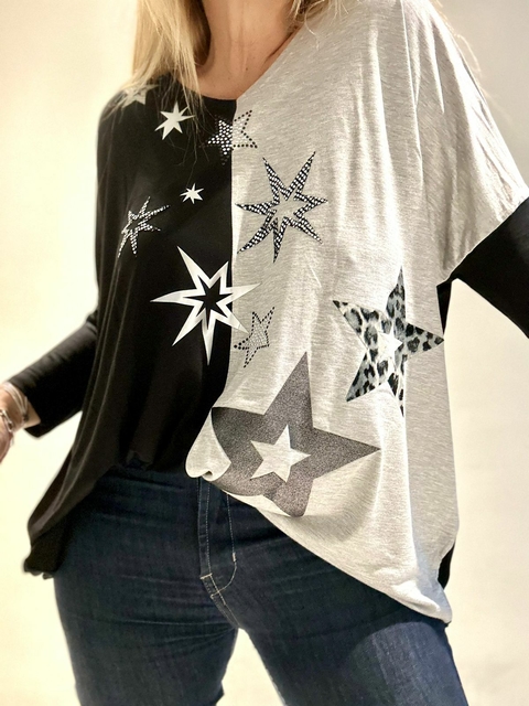 Remeron Estrellado bi color de modal