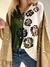 Remeron Rosetón de modal verde y blanco - comprar online