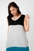 Vestido Mar Frey de modal negro, gris y azulino - Andra Urgat