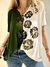 Remeron Rosetón de modal verde y blanco - Andra Urgat