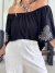 Remeron Paisana de cey con strass negro - tienda online