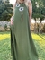 Vestido Alba de viscosa verde