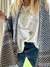 Bufandon textil azul y habano - tienda online