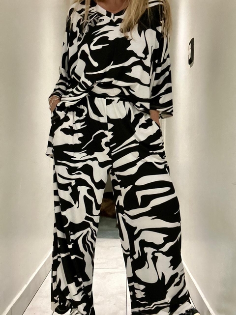 Combi B de remeron y pantalon de morley de seda