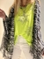 Pashmina gaspeada en negro - tienda online