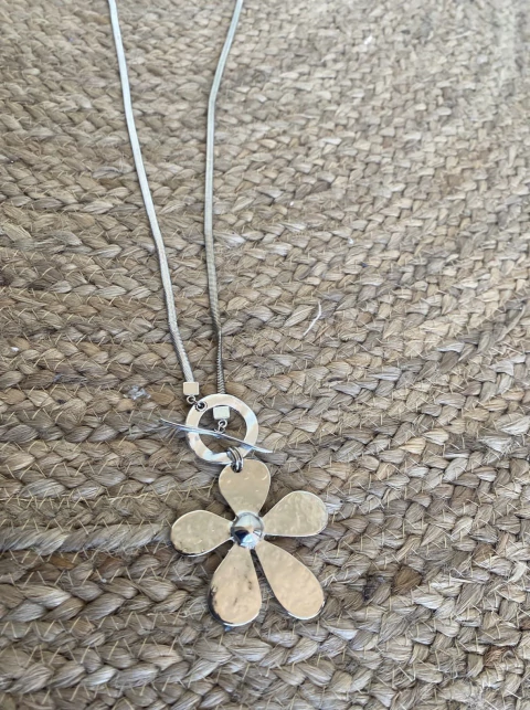 Collar Aras Marga plateado - comprar online