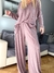 Combi Almendra de morley vintage con lycra y strass rosa - comprar online