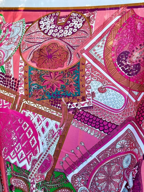 Maxi Pañuelo de seda estampado H