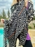 Pashmina negra con blanco - comprar online