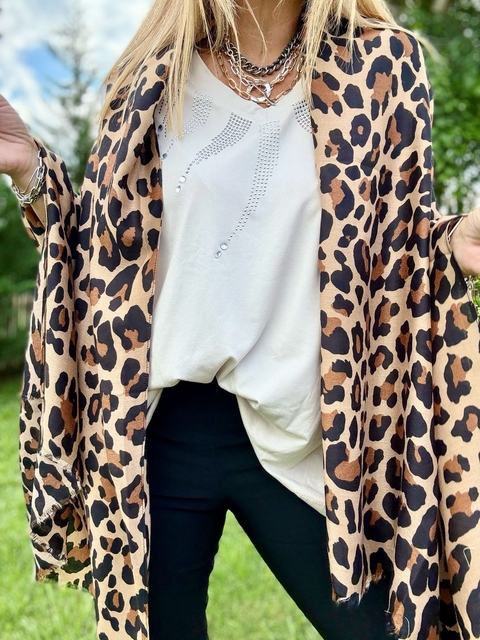 Pashmina print manteca - comprar online