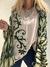Pashmina rombos verde - tienda online