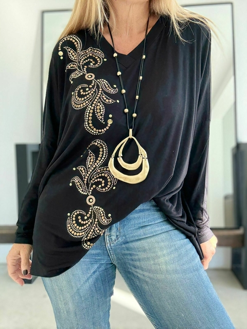 Colgante Dorado con perlas - comprar online