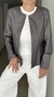 Campera Trinidad de gabardina lisa gris claro - comprar online