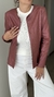 Campera Trinidad de gabardina lisa rosa oscuro