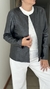 Campera Trinidad de gabardina lisa gris oscuro - comprar online