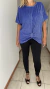 Remeron Kika de lurex suave azul - comprar online