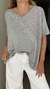 Remeron Irene de modal y lurex con strass gris en internet