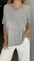 Remeron Irene de modal y lurex con strass gris