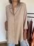 Camisa Cande de poplin beige - tienda online