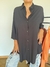 Camisa Cande de poplin negra - tienda online