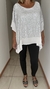Remeron ponchito de gasa blanco con lentejuelas - comprar online