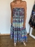Pollera/Vestido patchwork de seda de India gold 1017 B