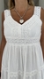 Vestido Algodon de India blanco 106 - comprar online