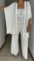 Kimono de gasa blanco con lentejuelas