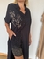Vestido / Camisola de Poplin negro B - Andra Urgat