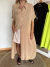 Vestido / Camisola de poplin beige - comprar online