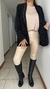 Blazer de lurex negro tramado rayas - comprar online