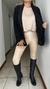 Blazer de lurex negro tramado triangulos - tienda online