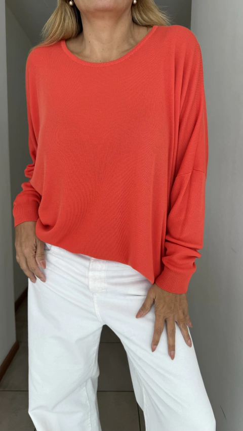 Remeron NOE tejido en hilo de algodón coral V