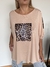 Remeron Mariposa Print de modal beige - comprar online