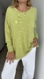 Remeron NOE tejido de algodon verde manzana - comprar online