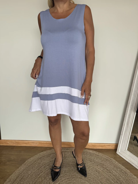 Vestido Mar Nieves de modal elastizado lavanda - comprar online