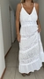 Vestido algodón blanco de India evase 108 B