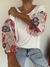 Remeron Rosedal de modal manteca y gasa bordada - tienda online