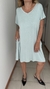 Vestido Mar Clasico de modal con bolsillos verde malva