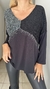 Remeron Milenio de modal lurex con brillo negro