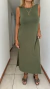 Vestido Isla Luz de modal Elastizado verde - comprar online