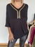 Remeron Felina de modal negro - comprar online