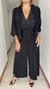 Imagen de Kimono de gasa negro con lentejuelas en la solapa corto