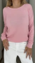 Remeron NOE tejido en hilo de algodón rosa claro