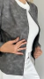 Campera Diva Gris Topo Eco Cuero en internet