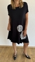 Vestido Mar Mandala bi de modal negro