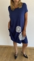Vestido Mar Mandala bi de modal azul marino - tienda online